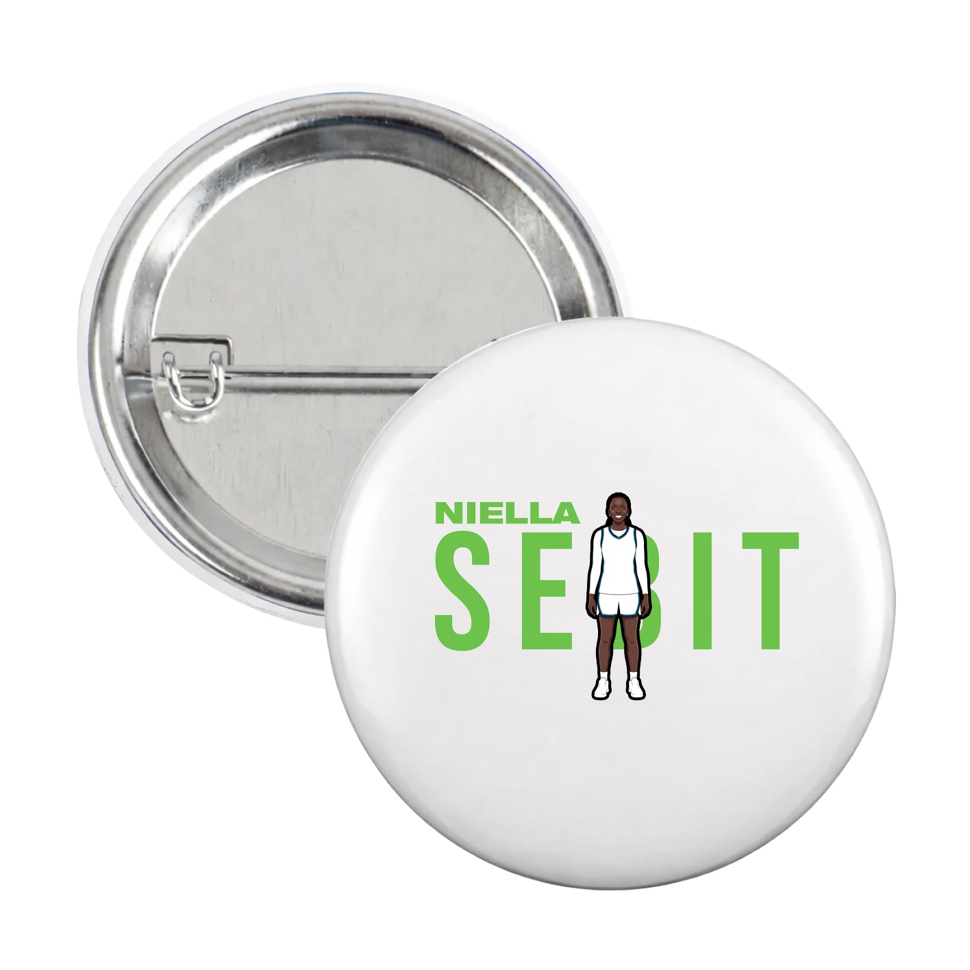 Game Day Button — Player Name in White