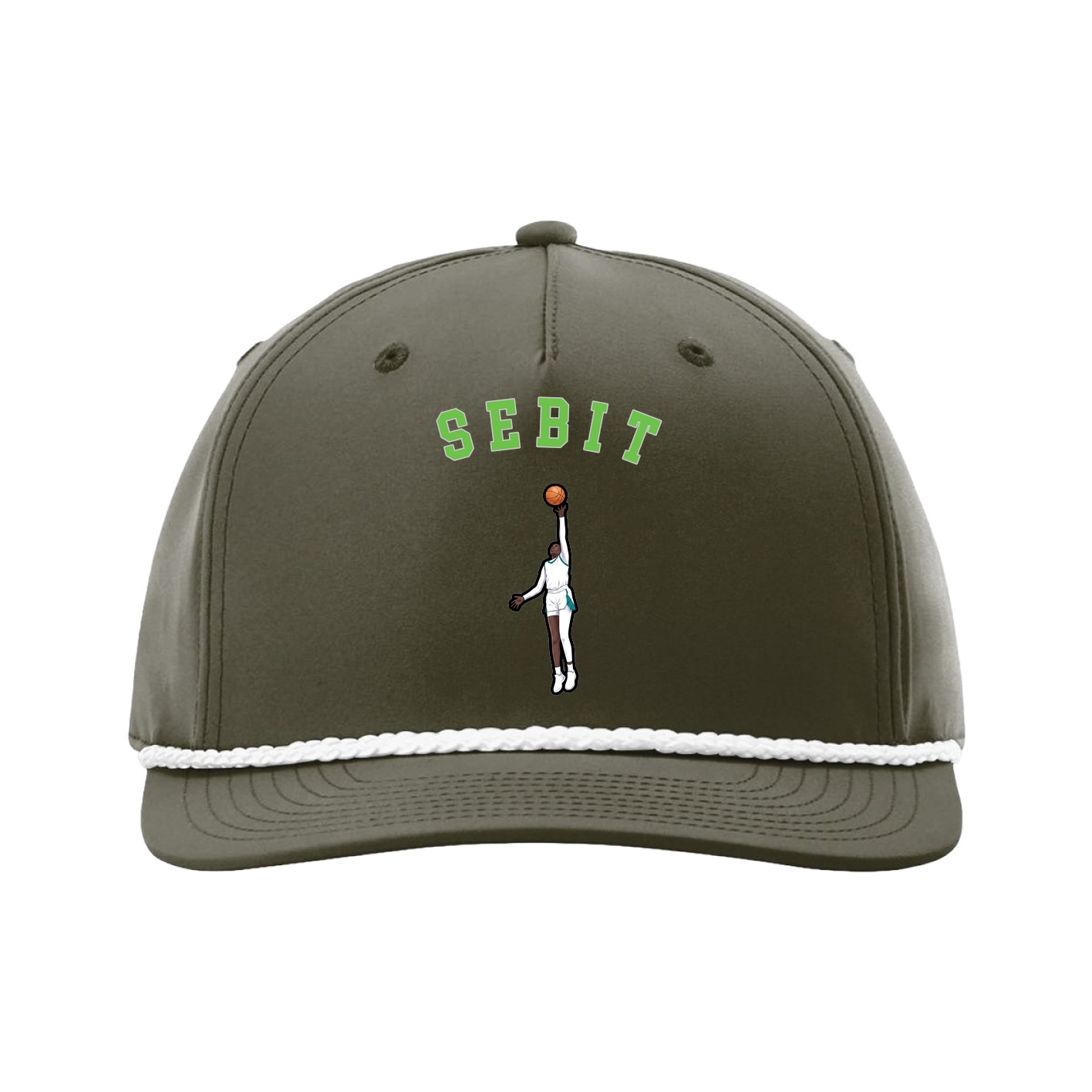 Five-Panel Classic Rope Cap — Shirsey Arch in Green