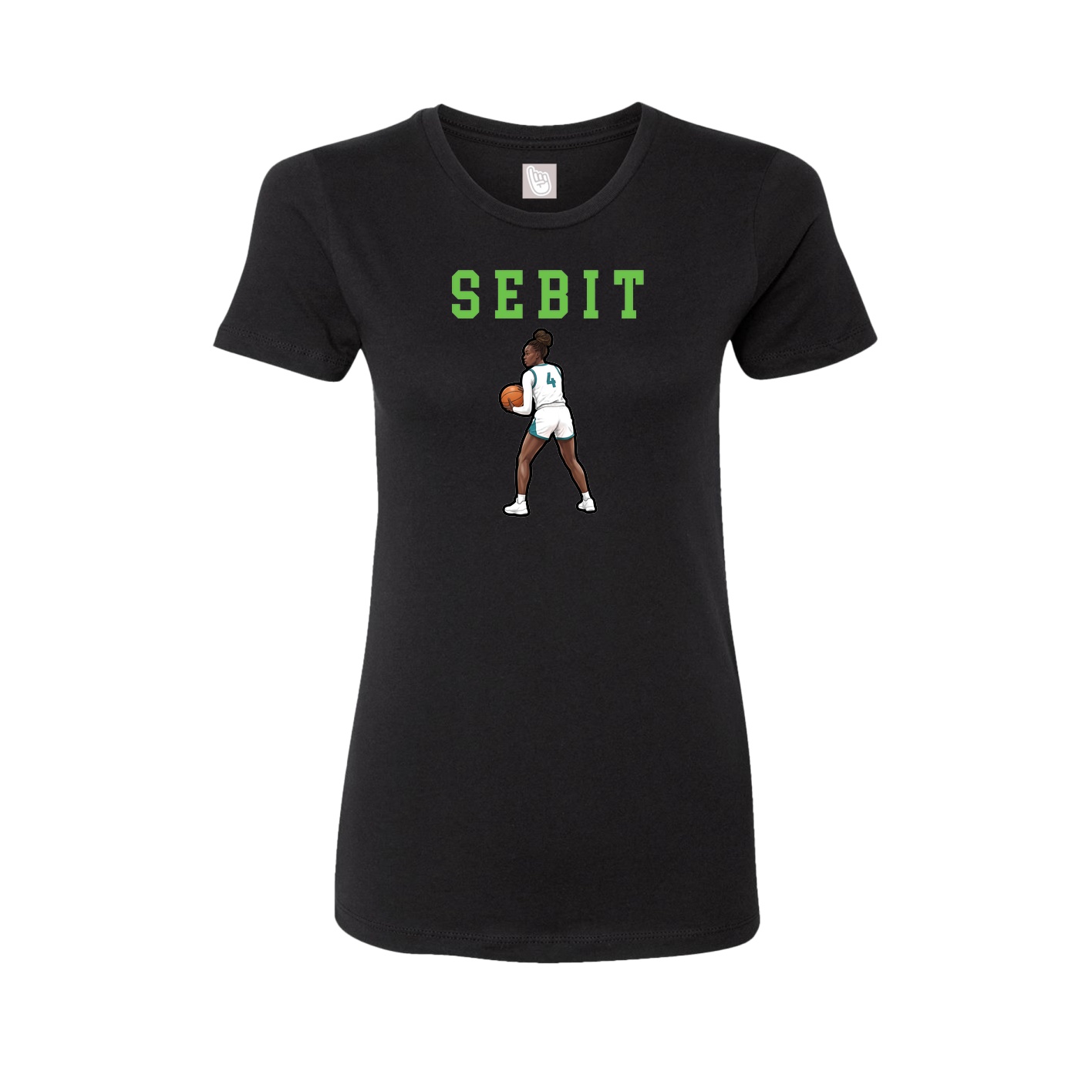 Fitted Women's Tee — Shirsey in Black