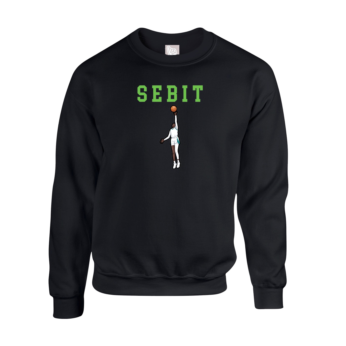 Fleece Crew — Shirsey in Black