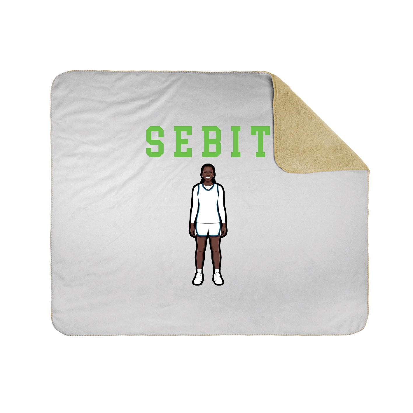 Throw Blanket — Shirsey in White