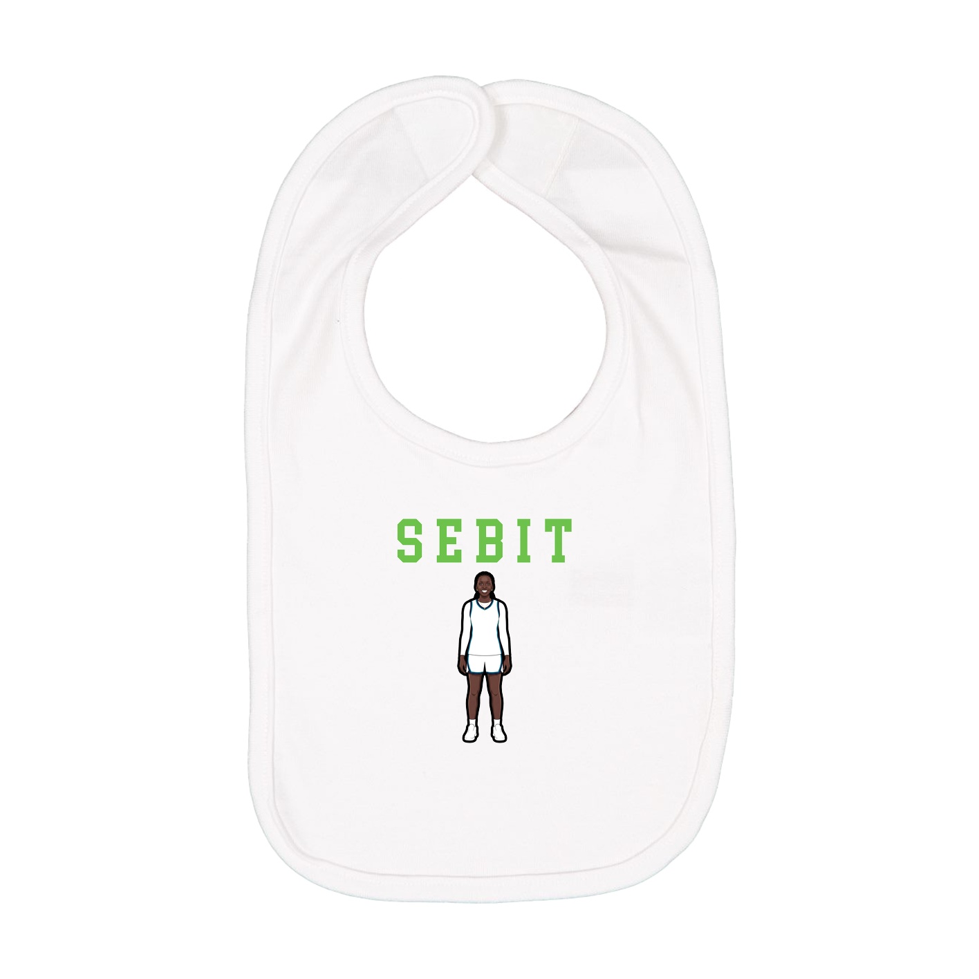 Infant Bib — Shirsey in White