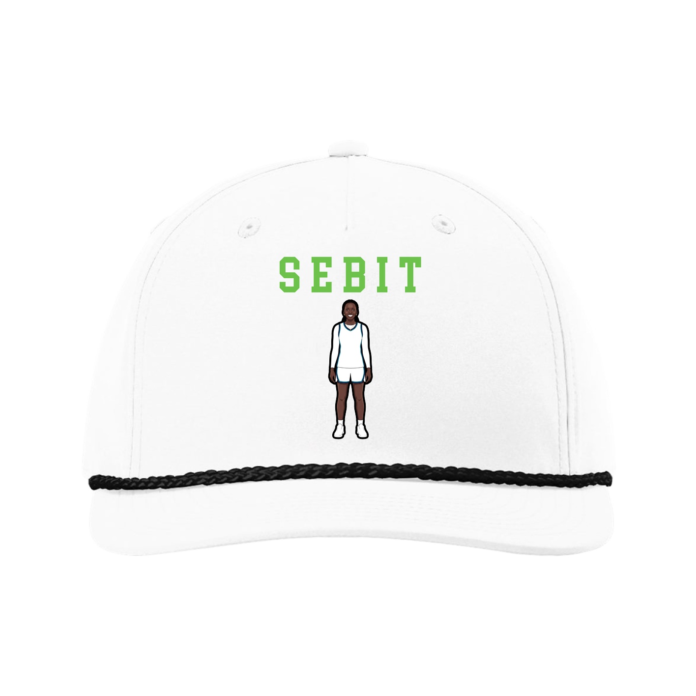 Five-Panel Classic Rope Cap — Shirsey in White