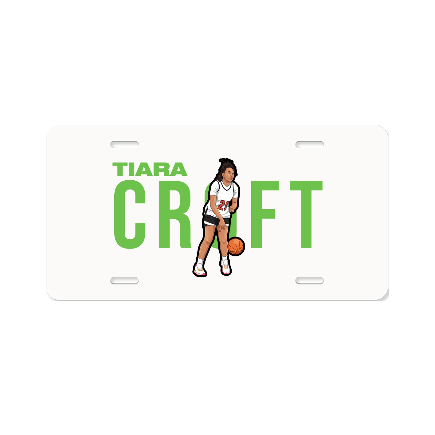 License Plate — Player Name in Classic
