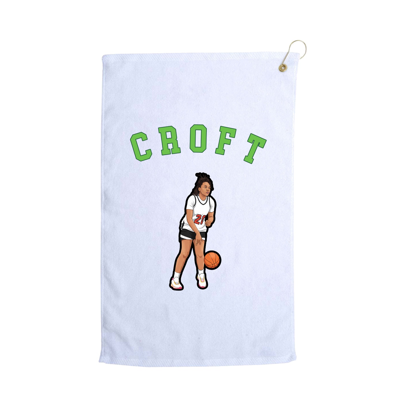 Golf Towel — Shirsey Arch in White