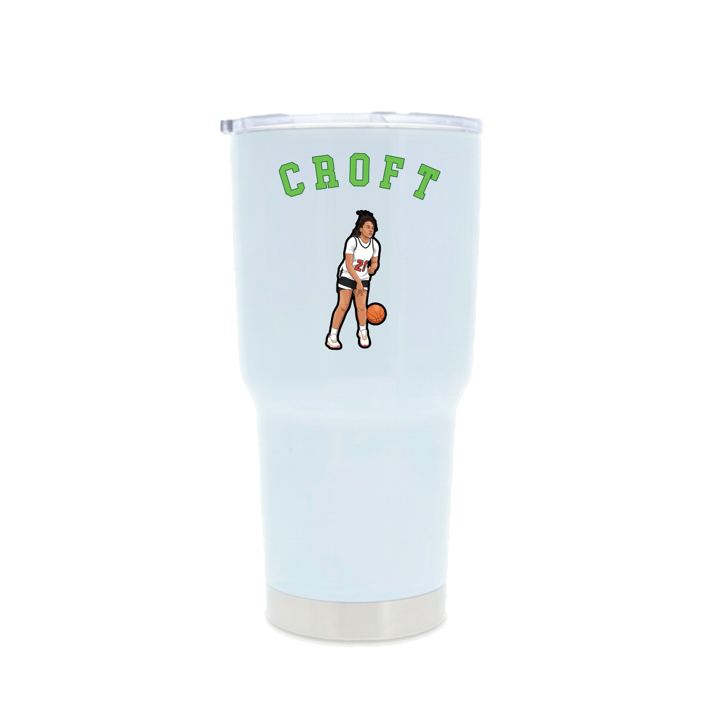 30oz Stainless Steel Tumbler — Shirsey Arch in White