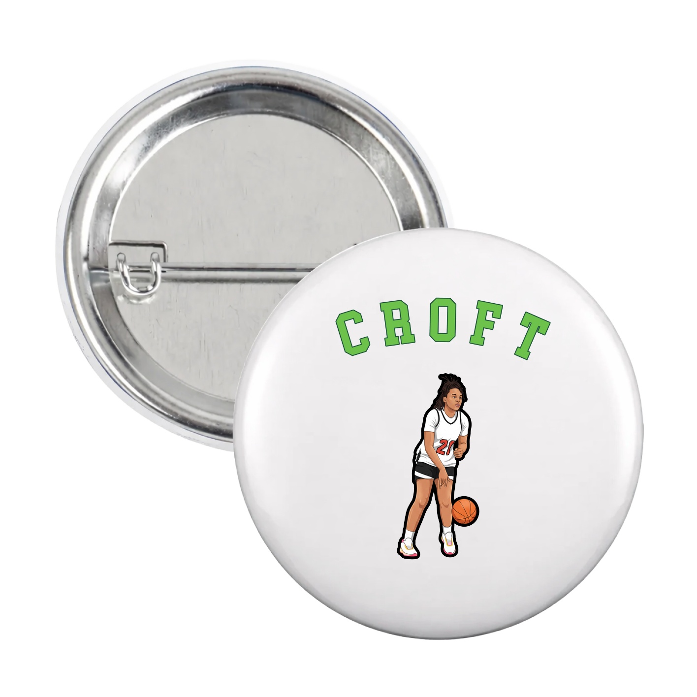 Game Day Button — Shirsey Arch in White