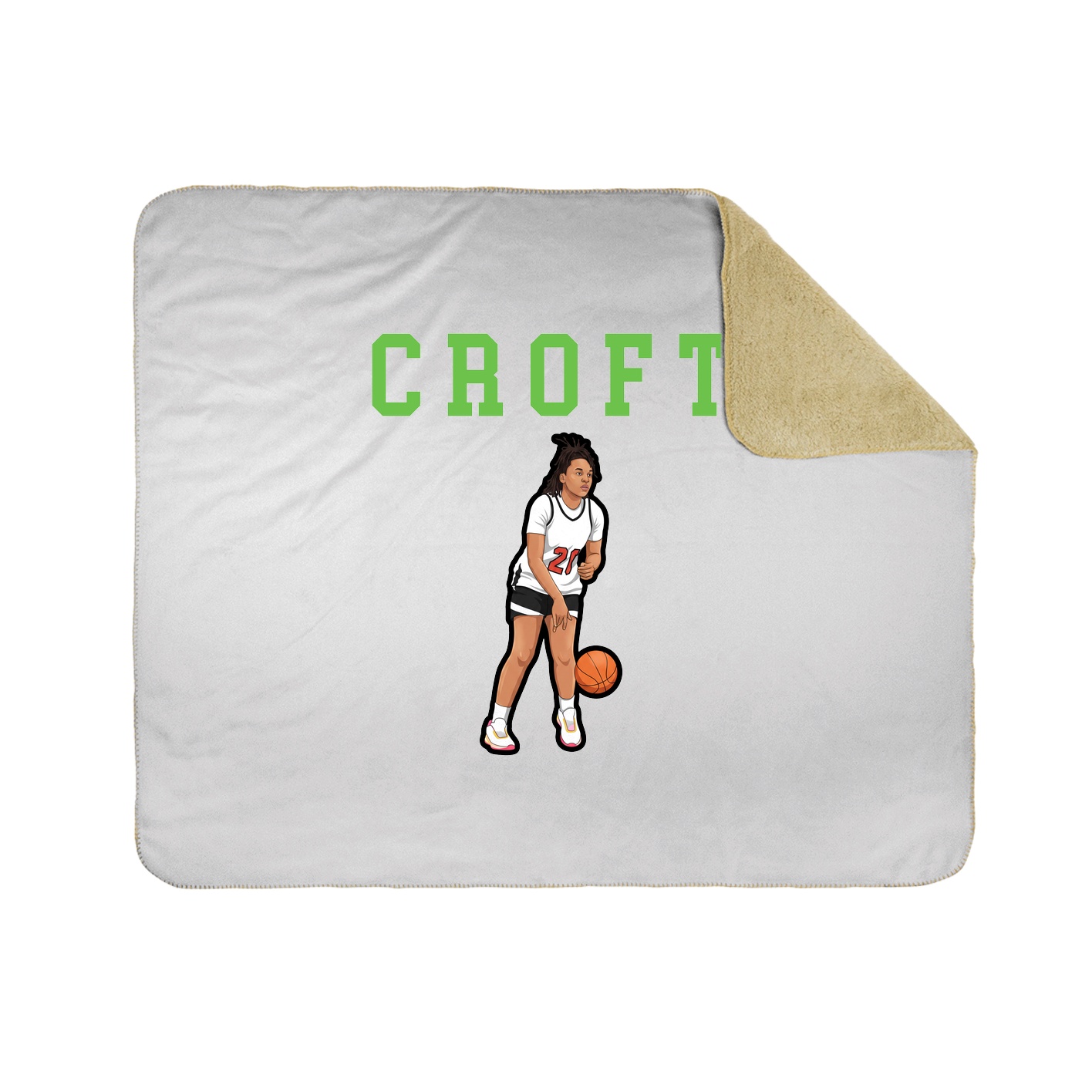Throw Blanket — Shirsey in White