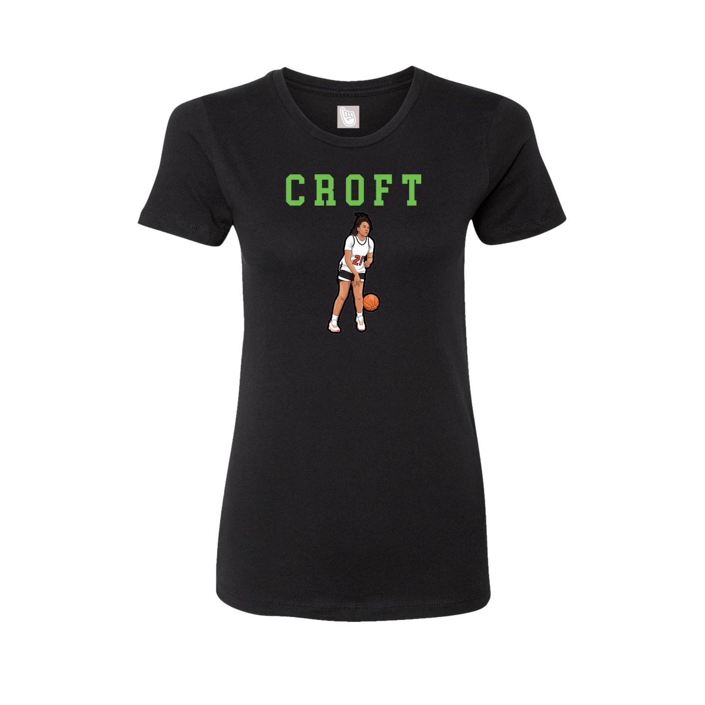 Fitted Women's Tee — Shirsey in Black
