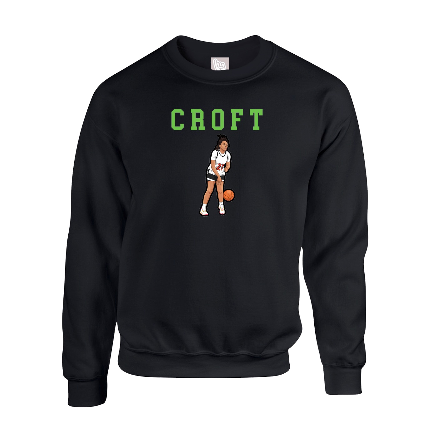 Fleece Crew — Shirsey in Black