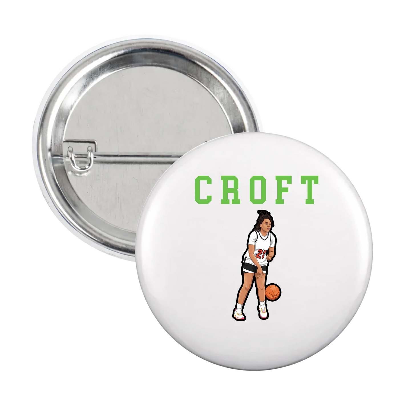 Game Day Button — Shirsey in White