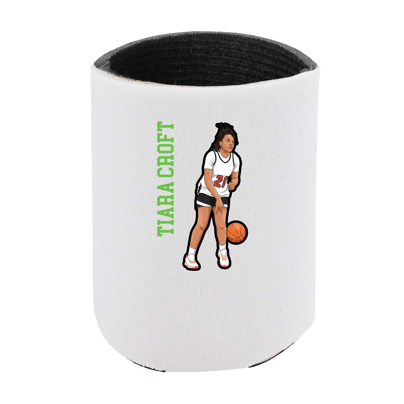 Can Holder — Name Vertical in White