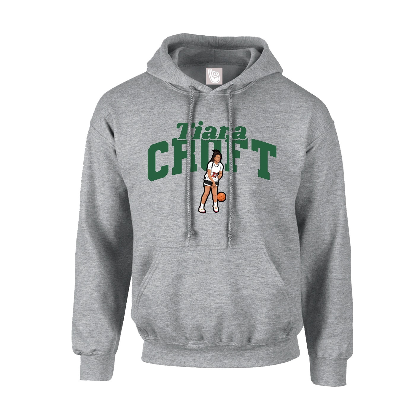 Youth Hoodie — Signature Arch in Grey