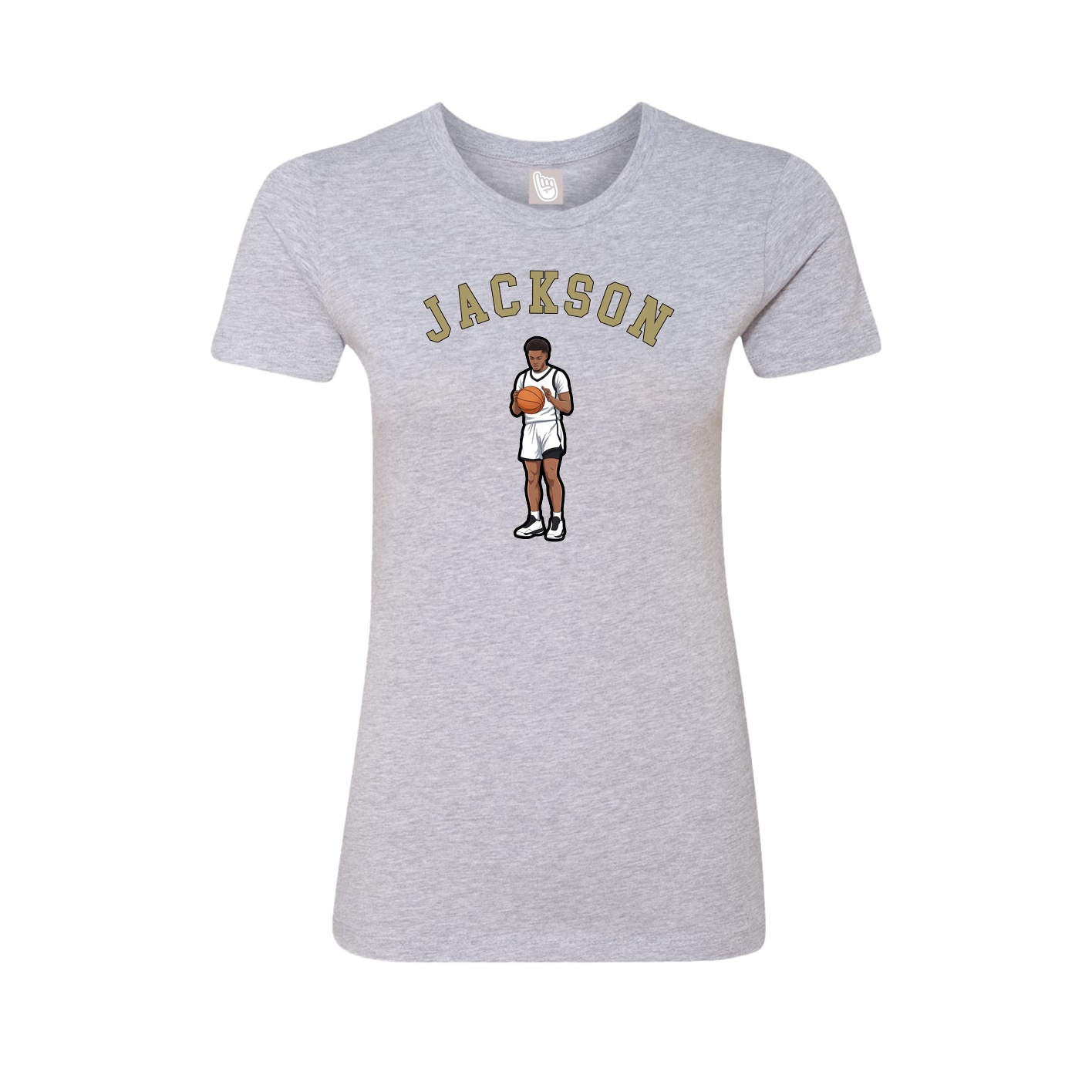 Fitted Women's Tee — Shirsey Arch in Grey