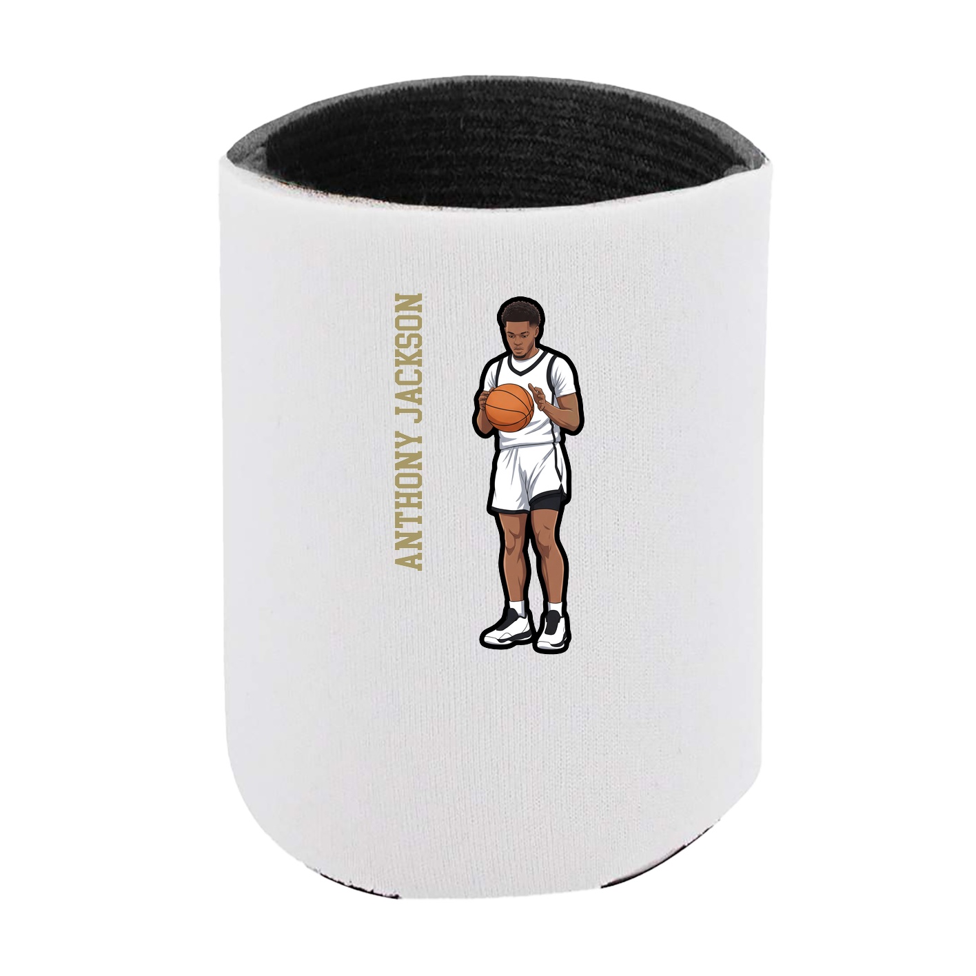 Can Holder — Name Vertical in White
