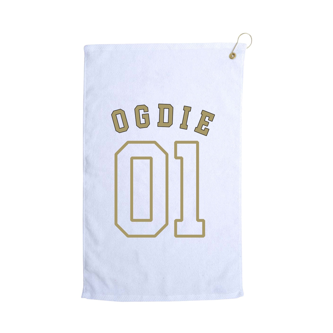 Golf Towel — Shirsey Arch in White