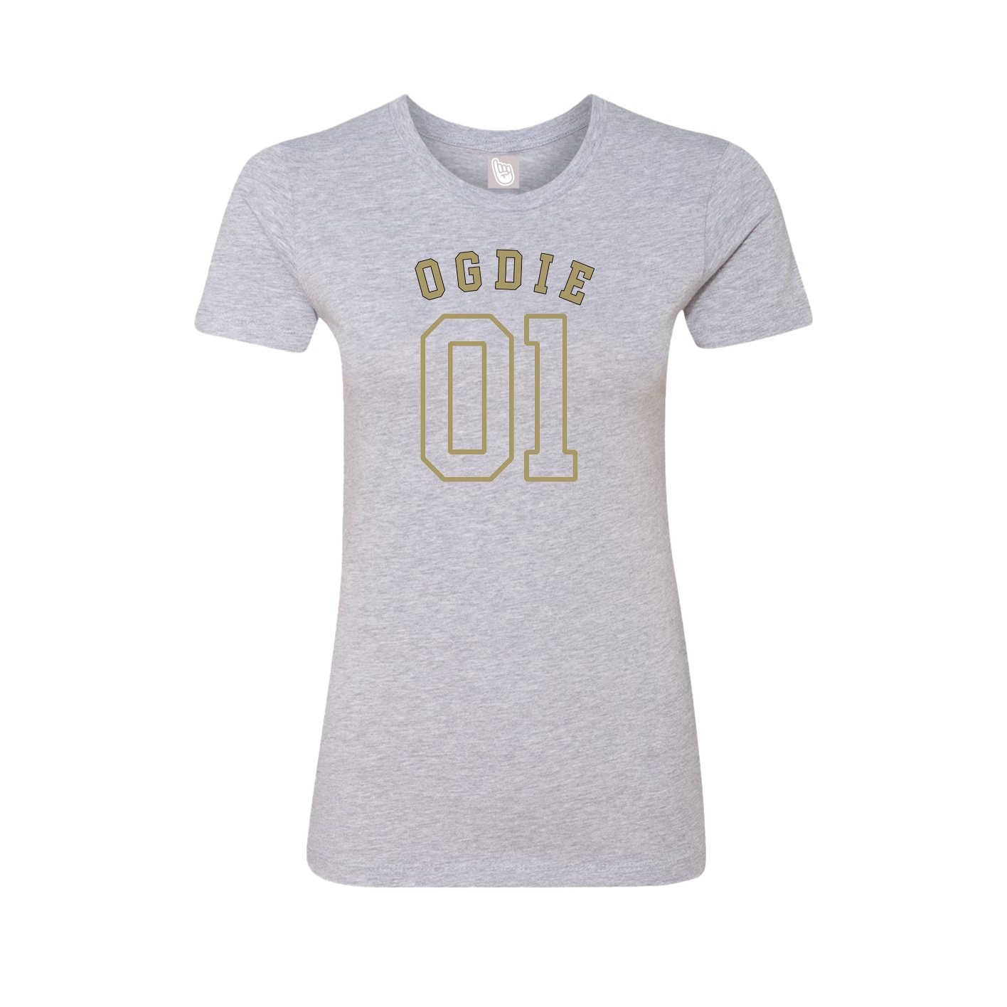 Fitted Women's Tee — Shirsey Arch in Grey