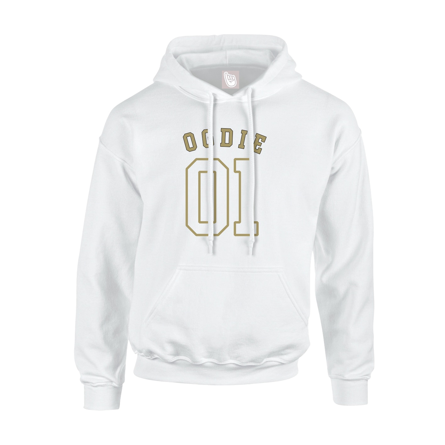 Youth Hoodie — Shirsey Arch in White