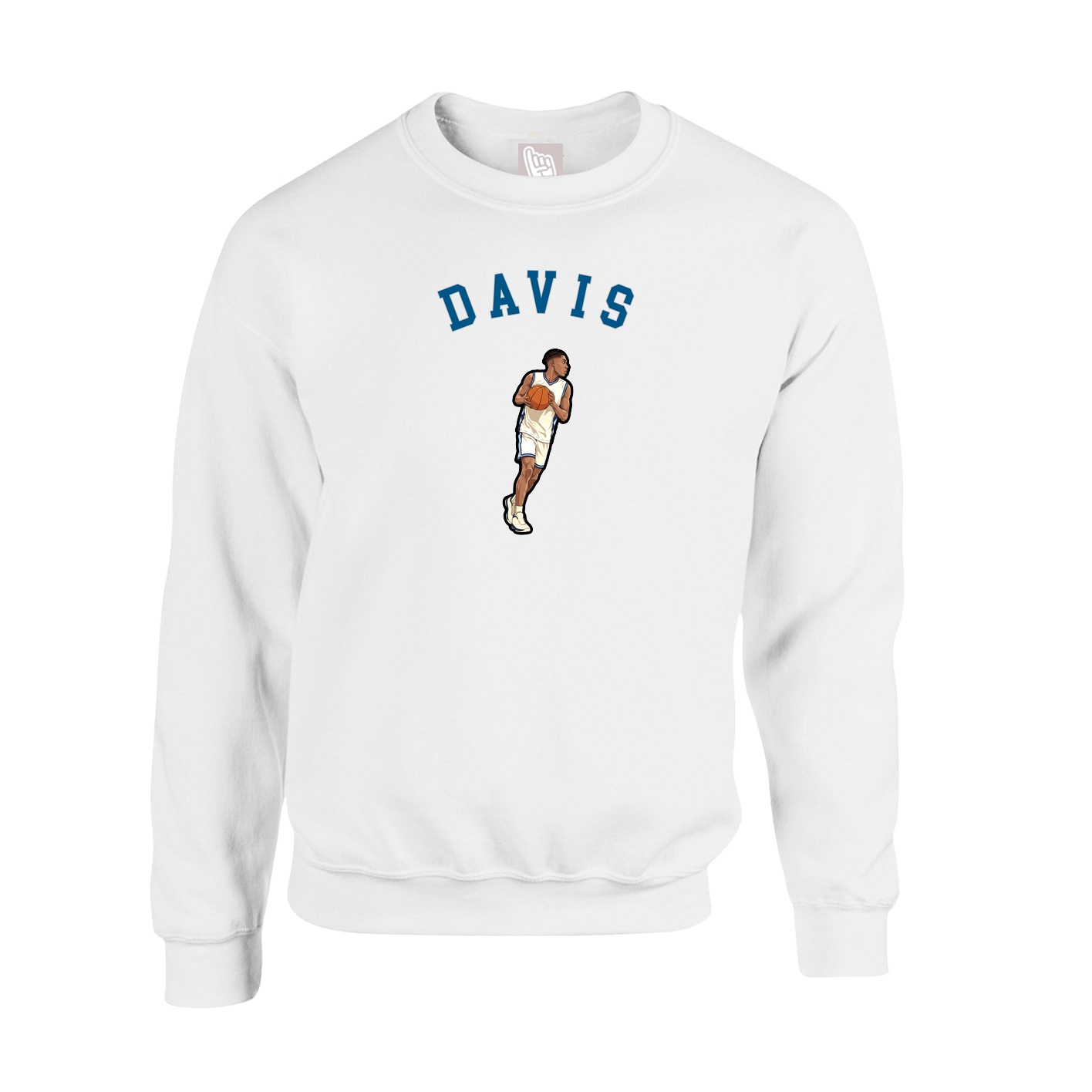 Fleece Crew — Shirsey Arch in White