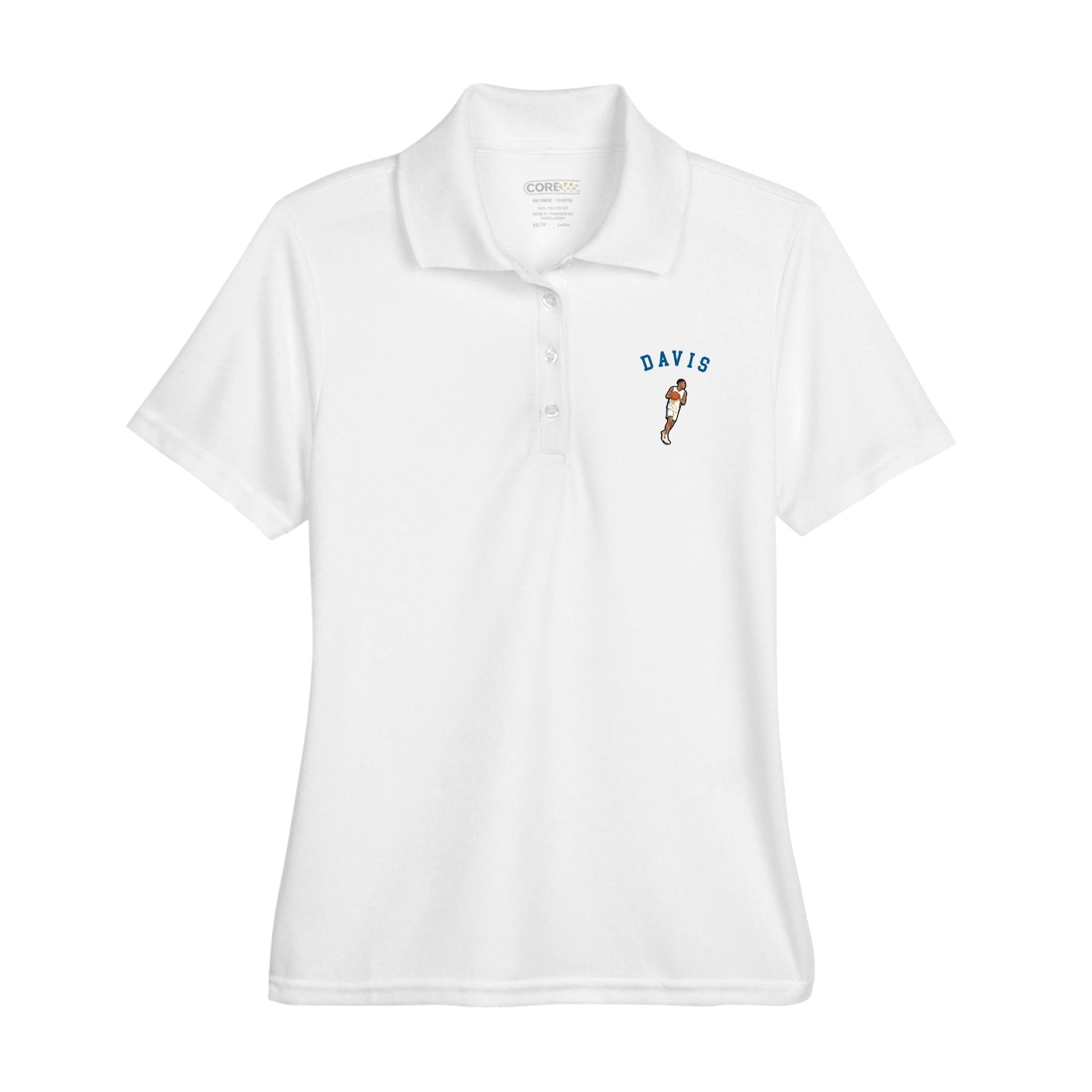 Womens Performance Polo — Shirsey Arch in White
