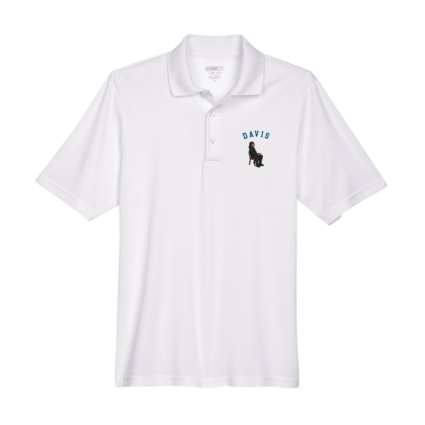 Performance Polo — Shirsey Arch in White
