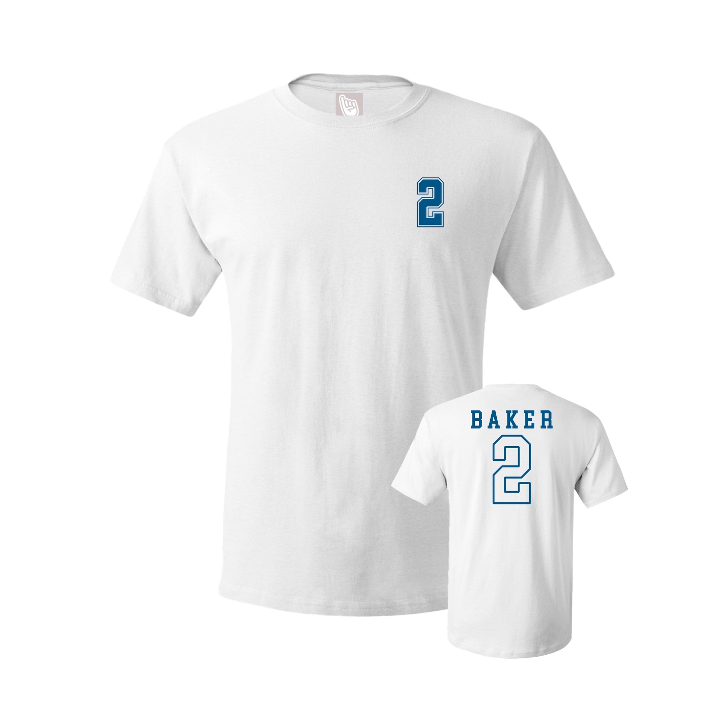 Youth Tee — Chest Back in White