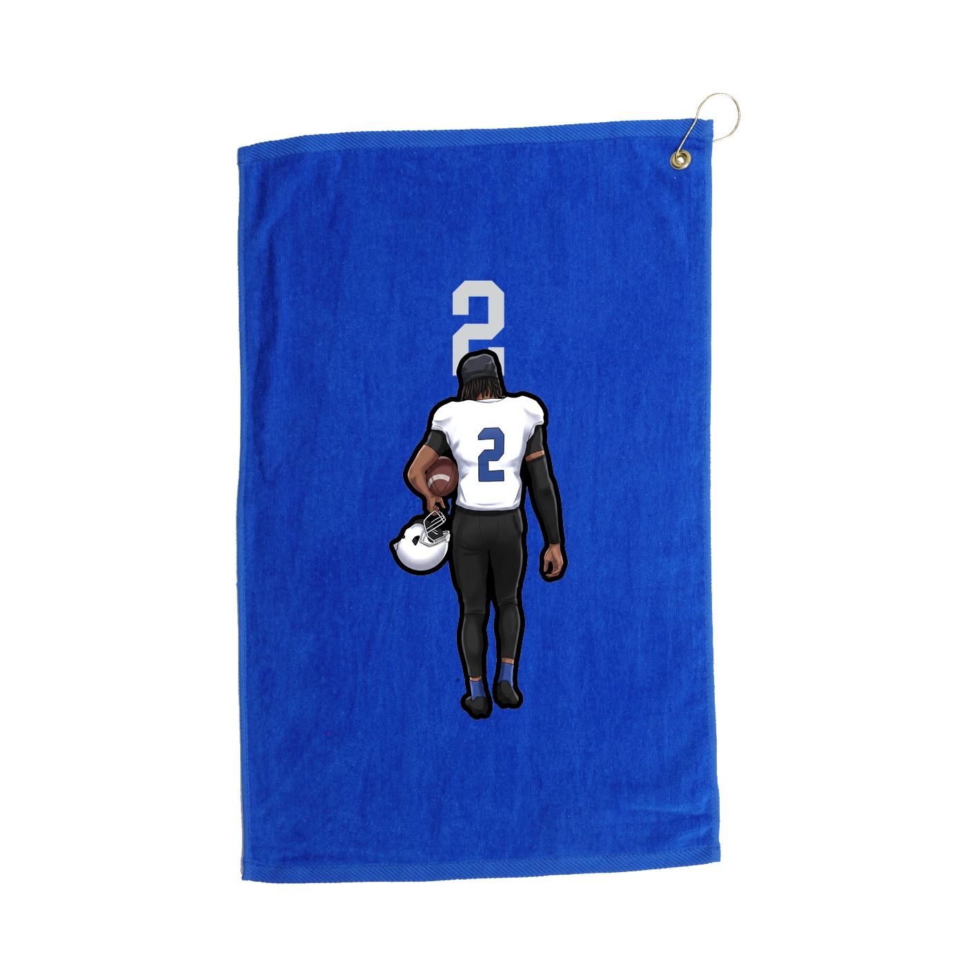 Golf Towel — Number Top in Royal