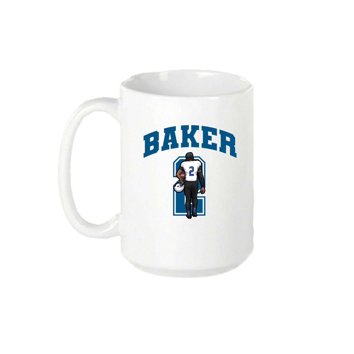 15oz Coffee Mug — Number in White