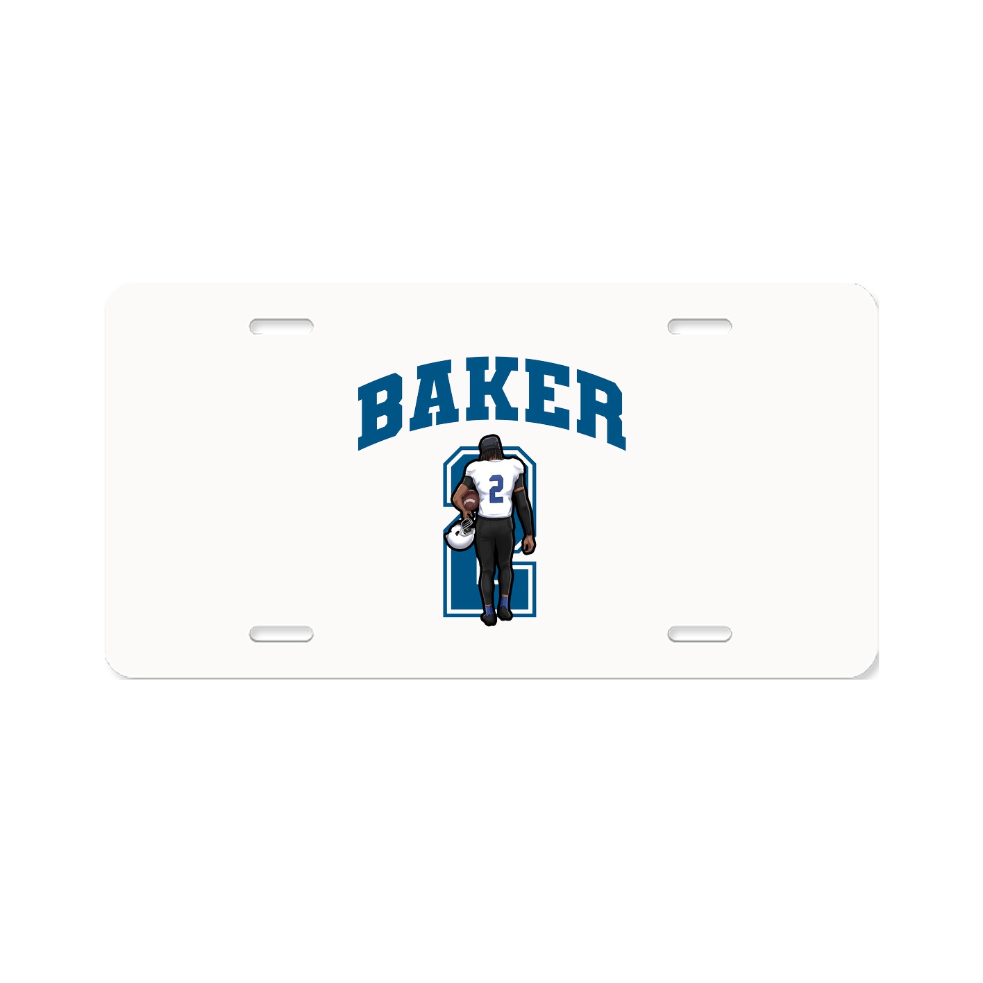 License Plate — Number in Classic