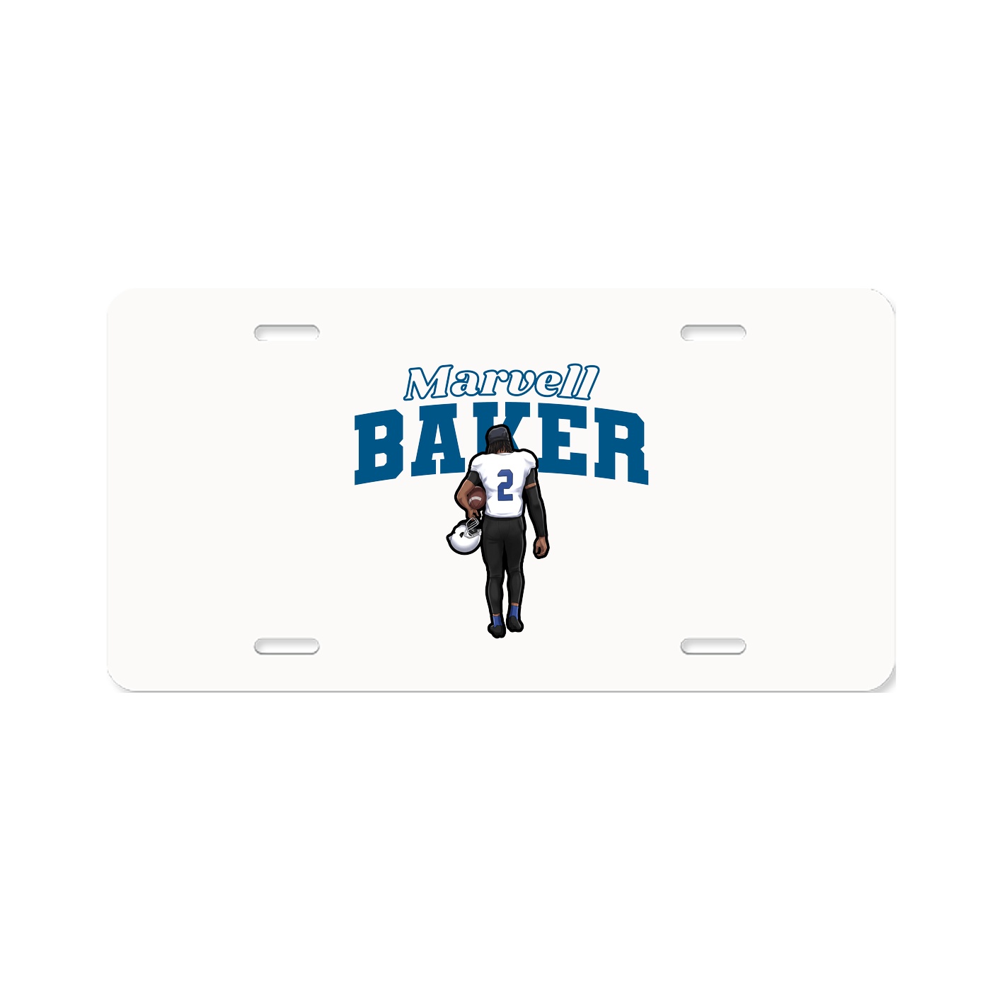 License Plate — Name Arch in Classic