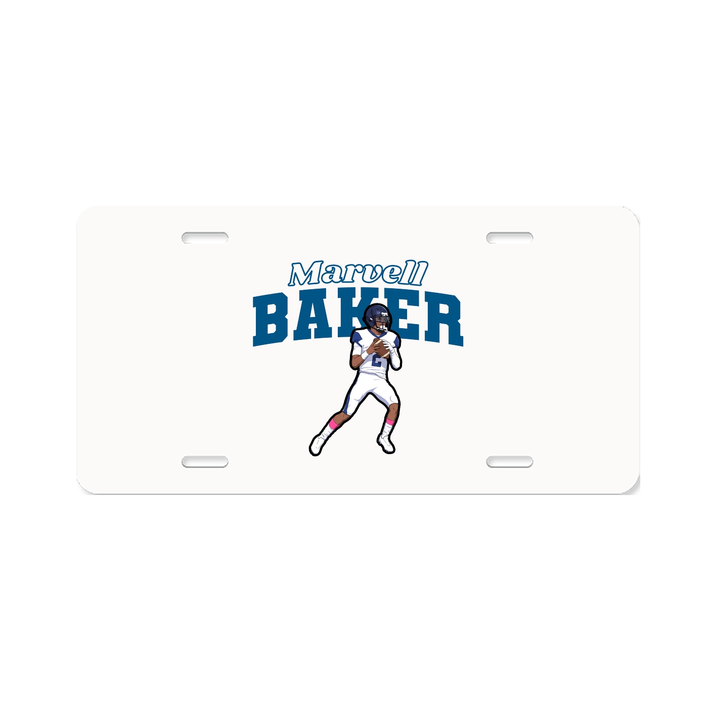 License Plate — Name Arch in Classic
