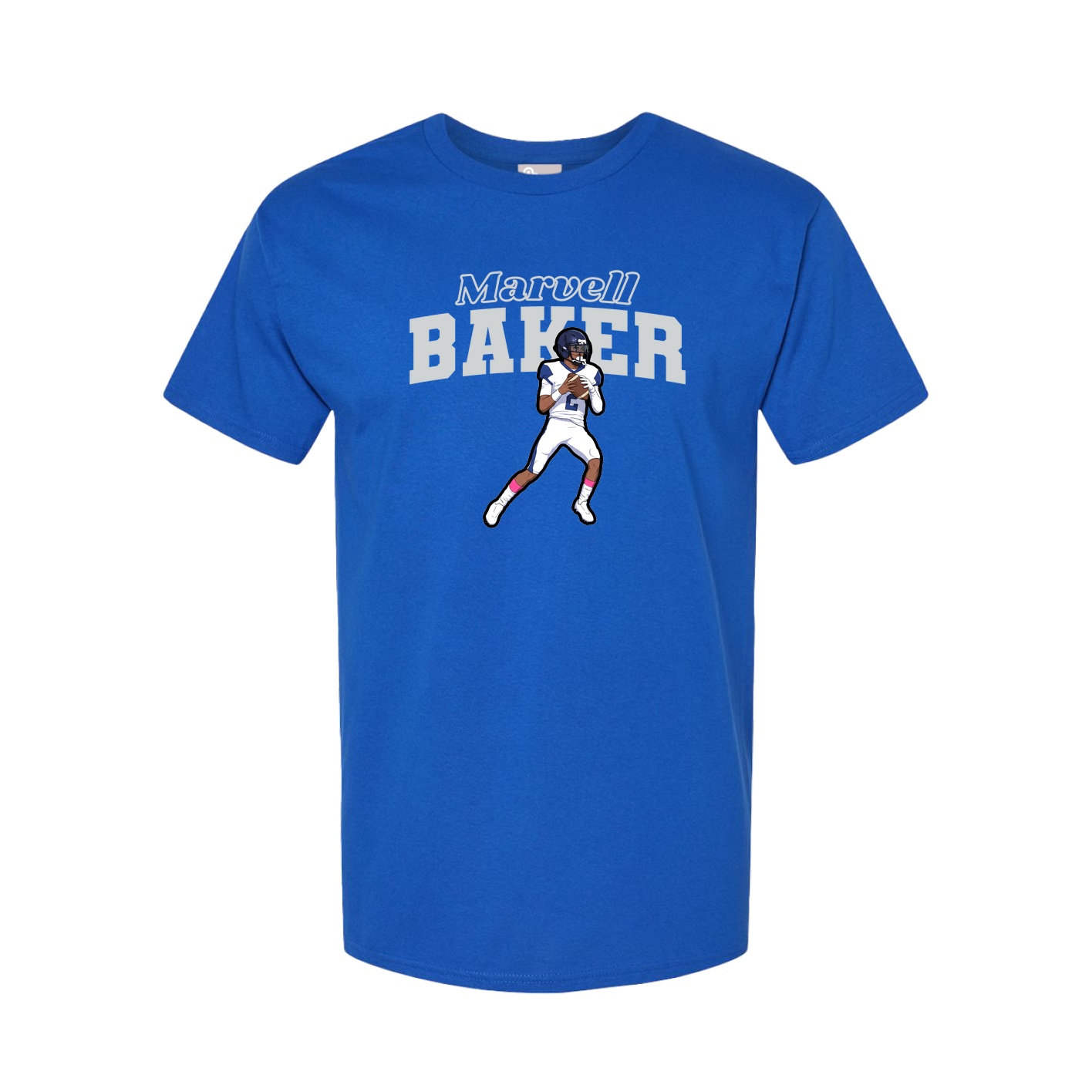 Youth Tee — Name Arch in Royal