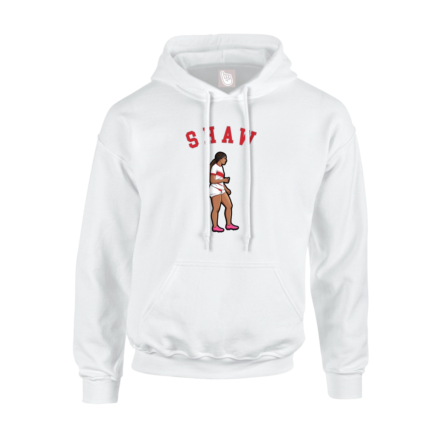 Youth Hoodie — Shirsey Arch in White