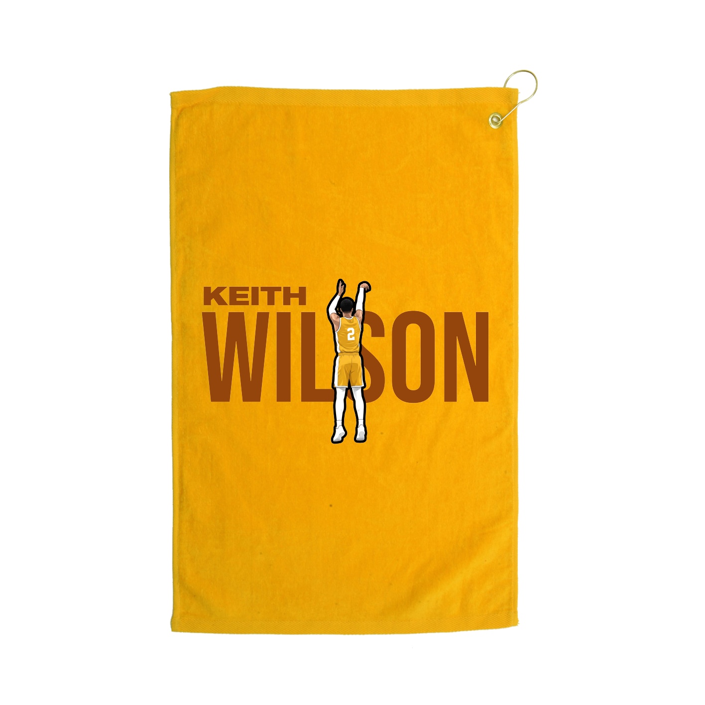 Golf Towel — Player Name in Gold