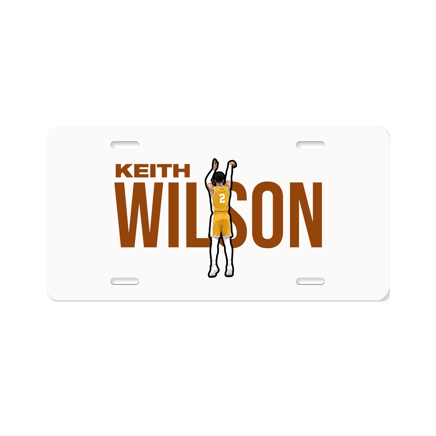 License Plate — Player Name in Classic