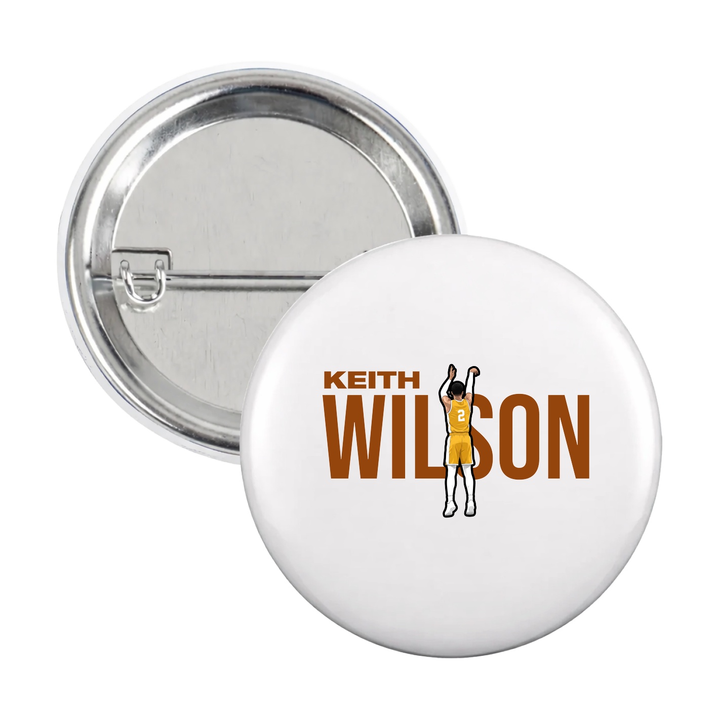 Game Day Button — Player Name in White