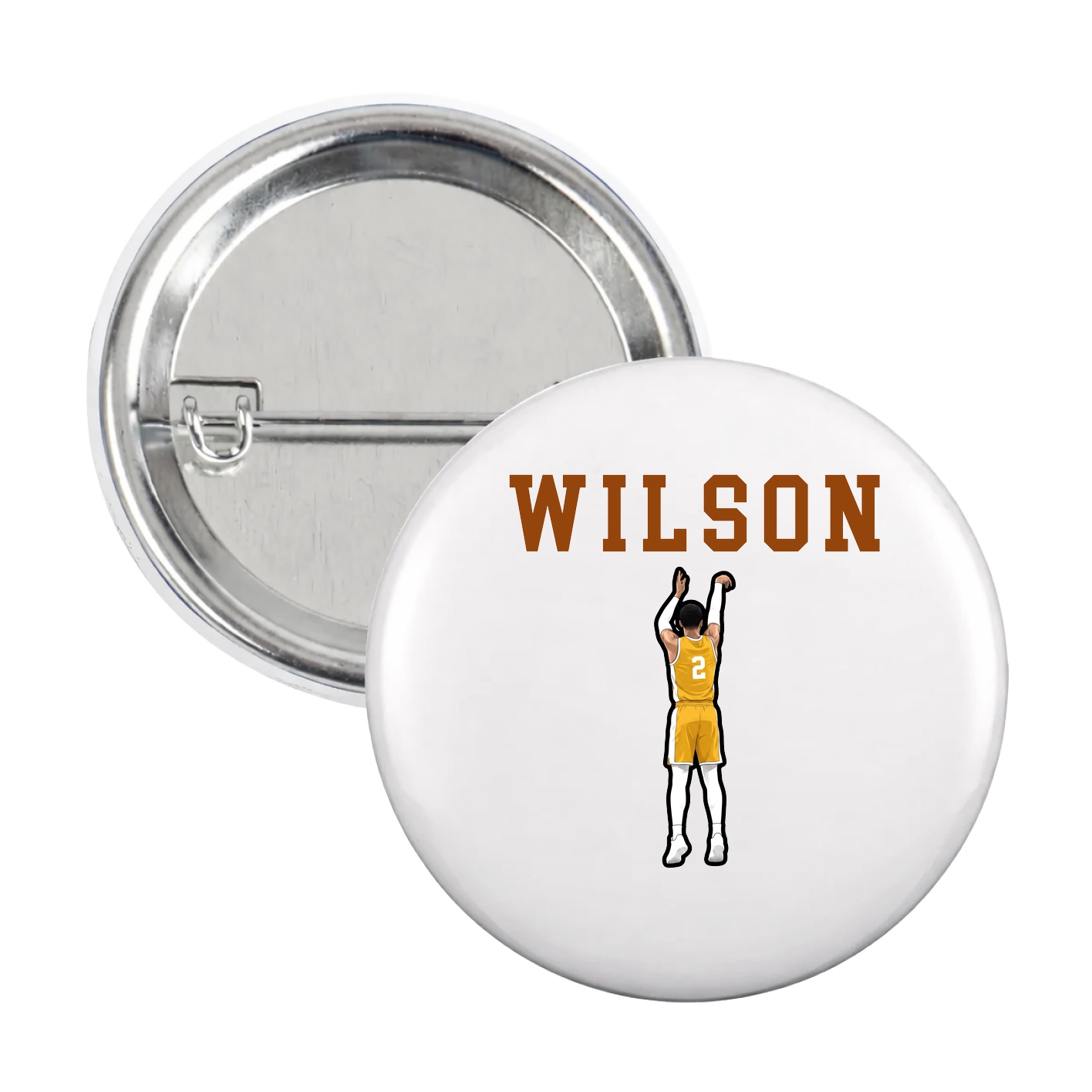 Game Day Button — Shirsey in White
