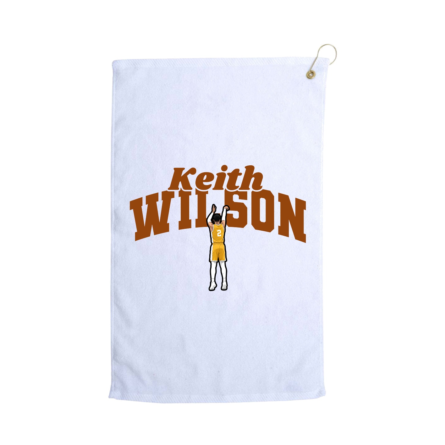 Golf Towel — Signature Arch in White