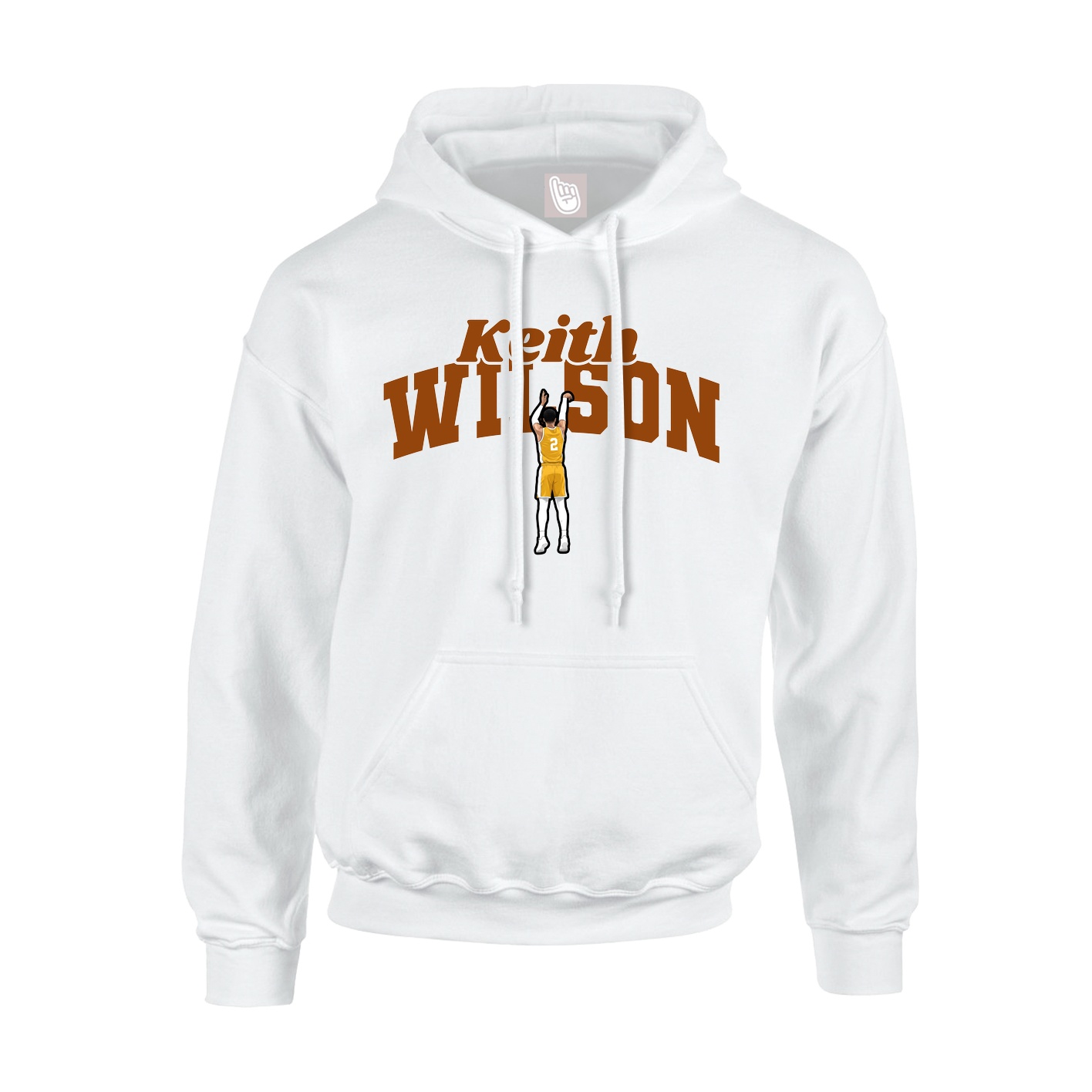 Hoodie — Signature Arch in White