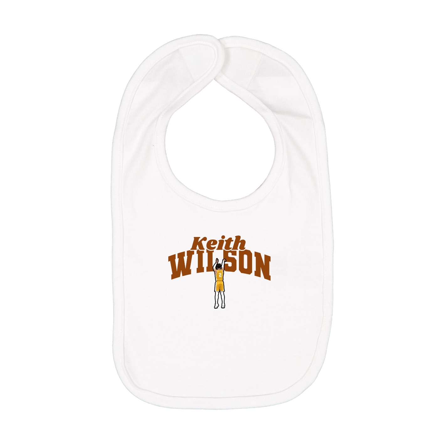 Infant Bib — Signature Arch in White