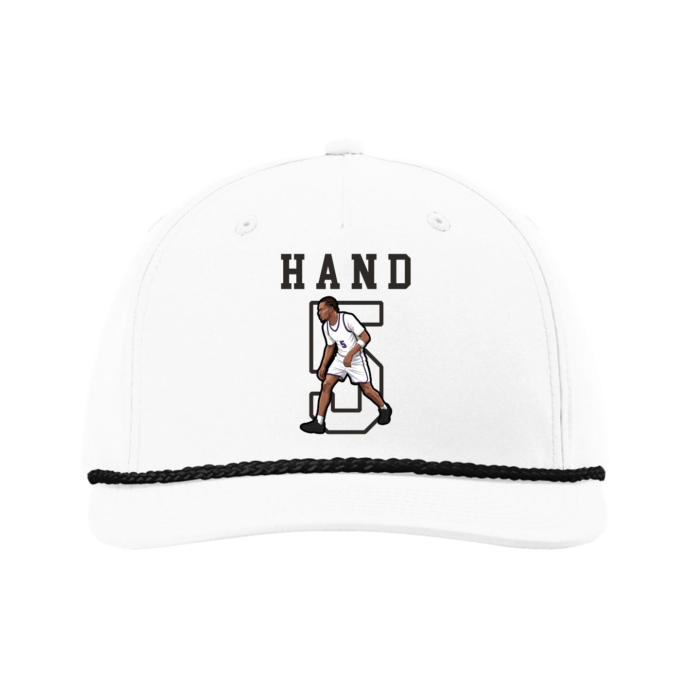 Five-Panel Classic Rope Cap — Shirsey in White