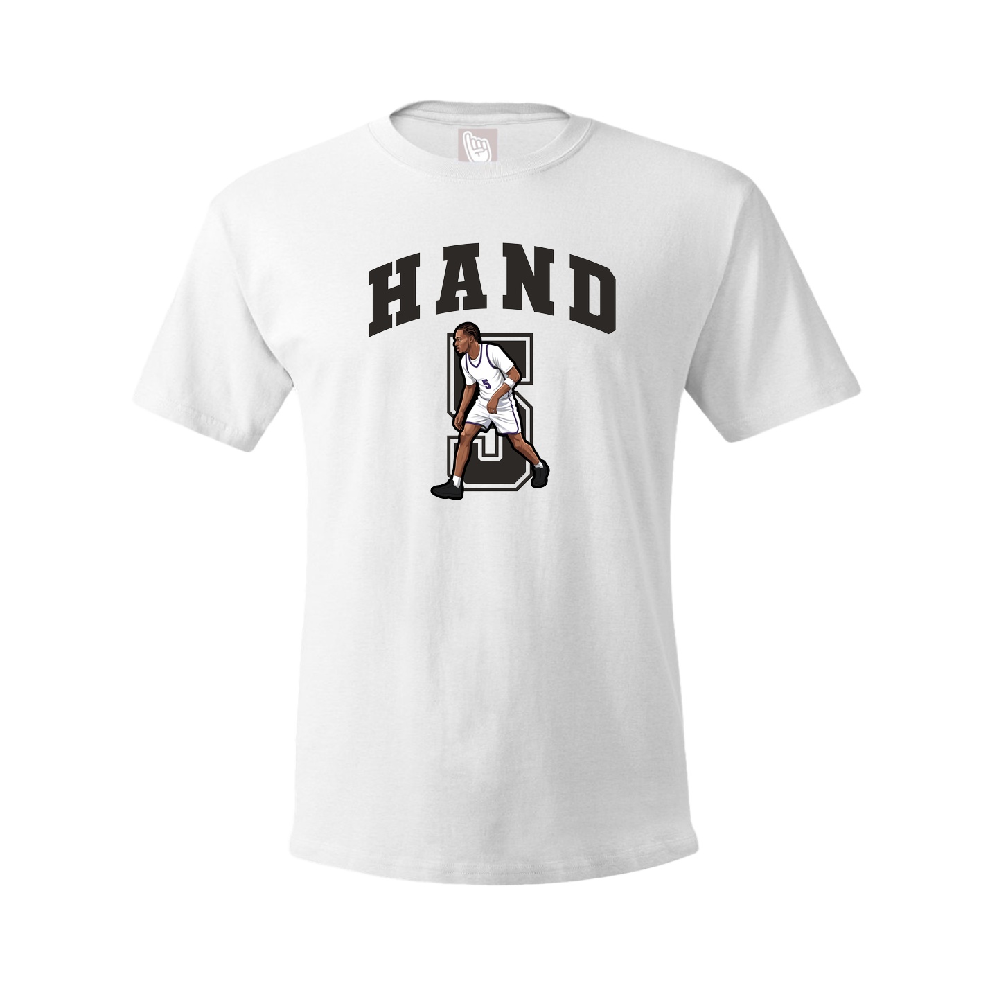 Youth Tee — Number in White
