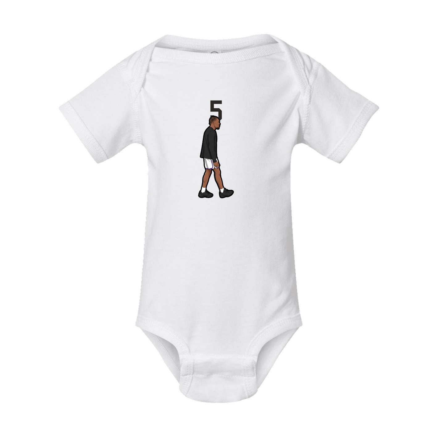 Baby Onesie — Number Top in White