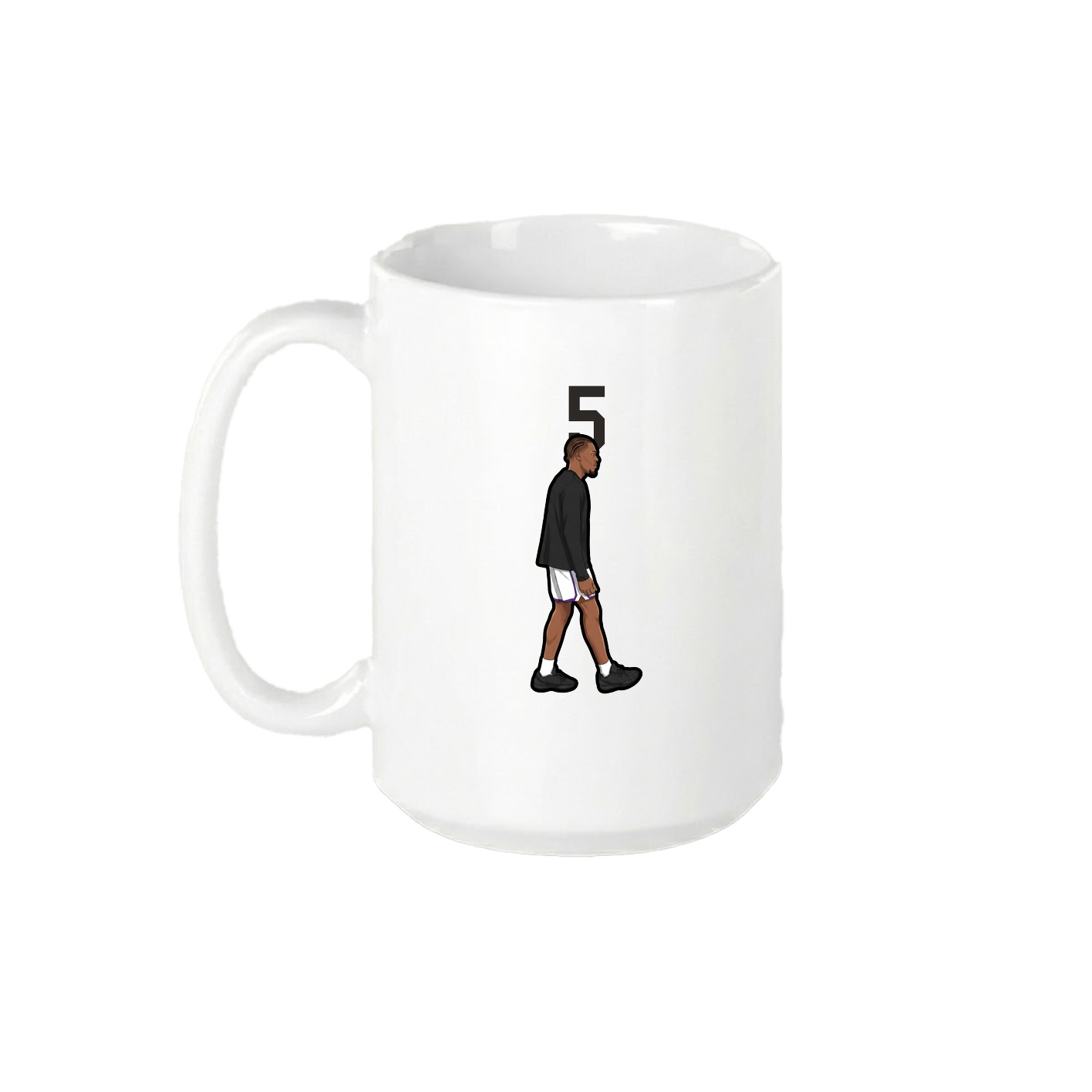 15oz Coffee Mug — Number Top in White