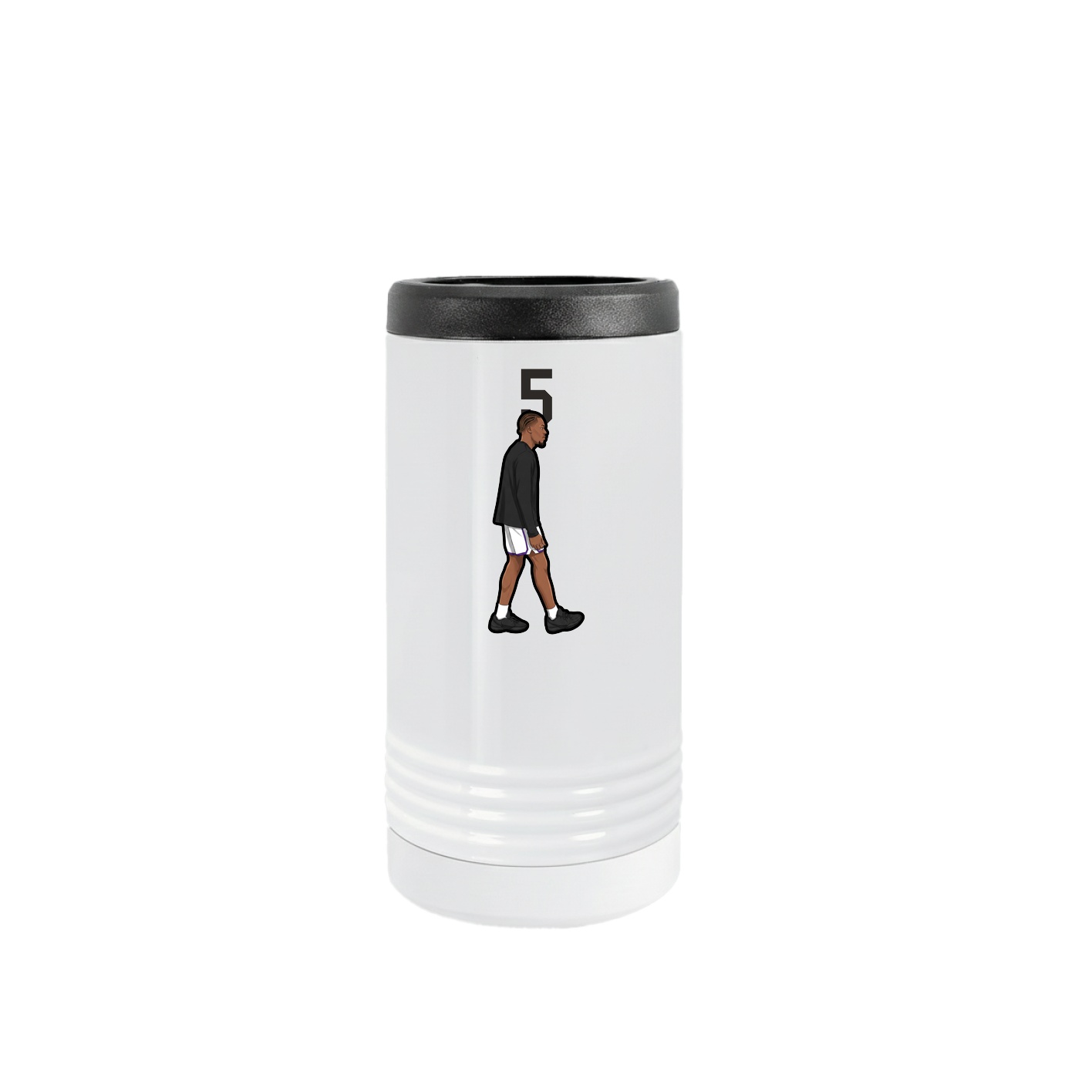 Slim Beverage Holder — Number Top in White