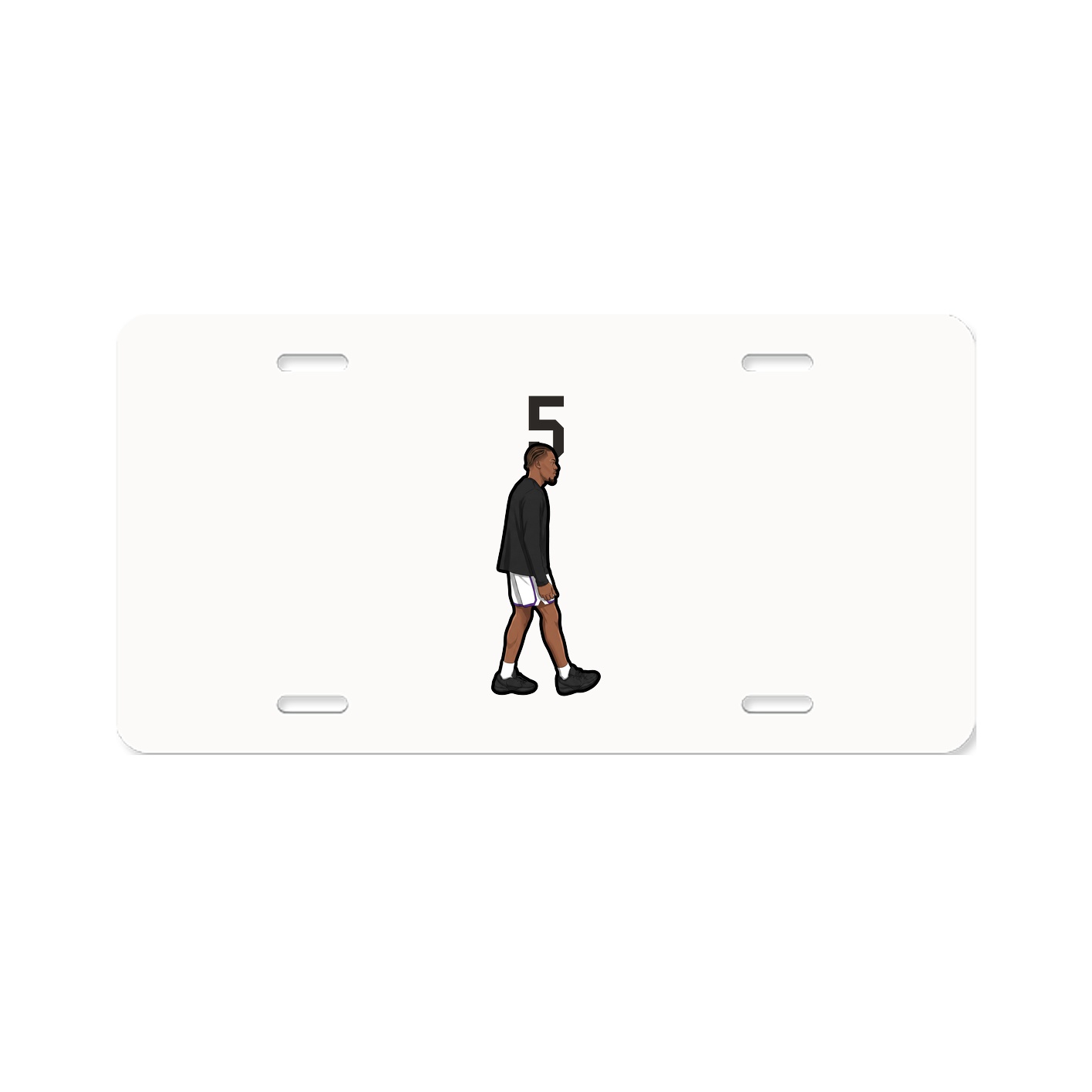 License Plate — Number Top in Classic