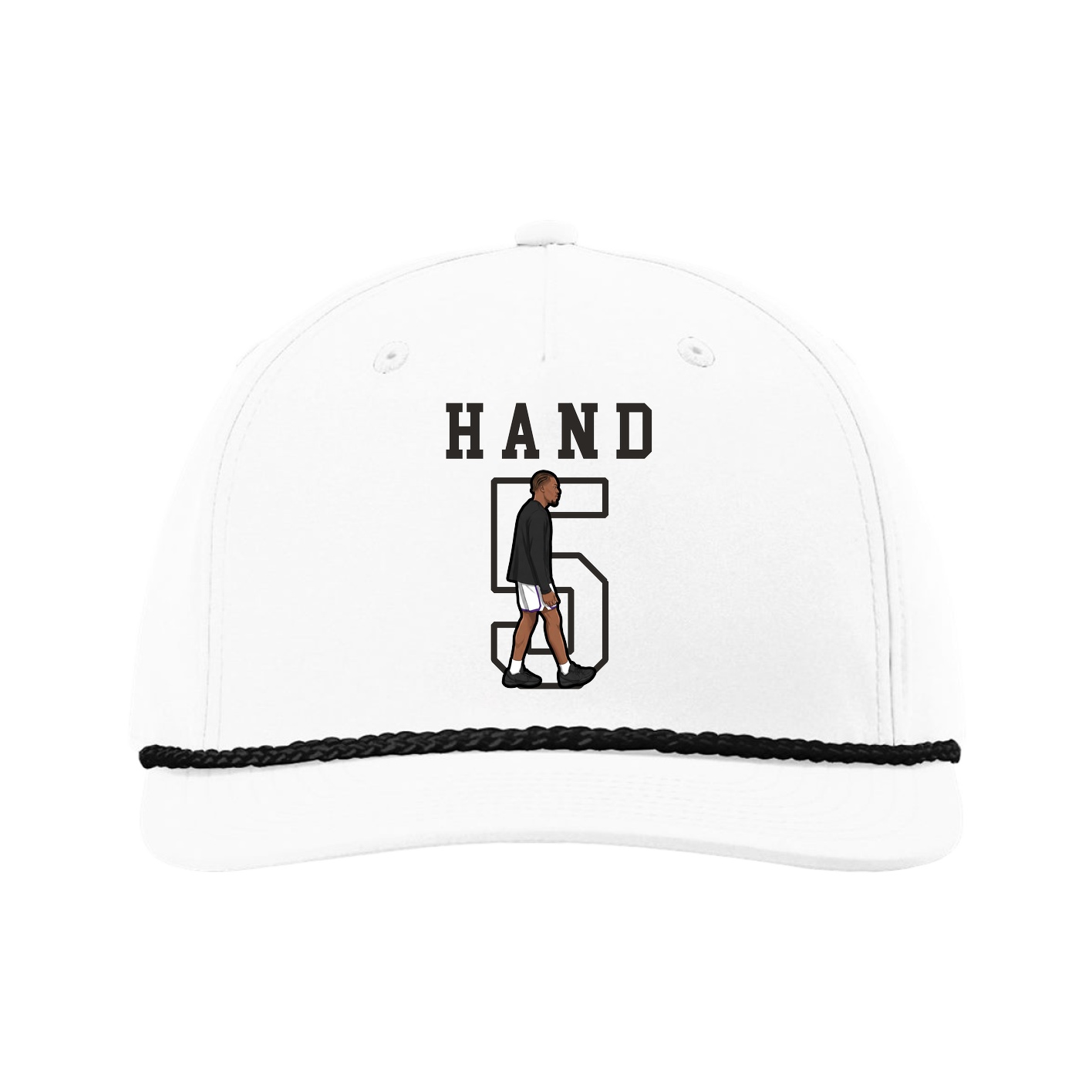 Five-Panel Classic Rope Cap — Shirsey in White