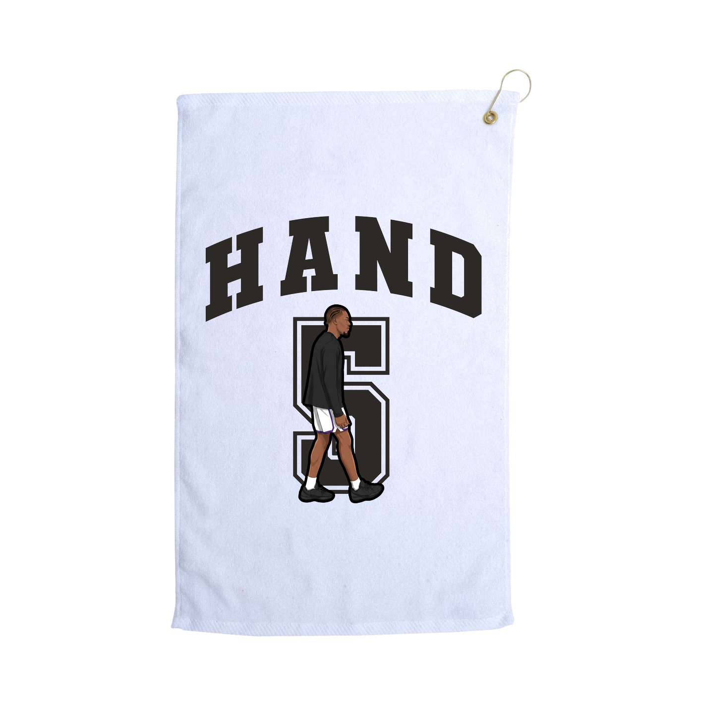 Golf Towel — Number in White