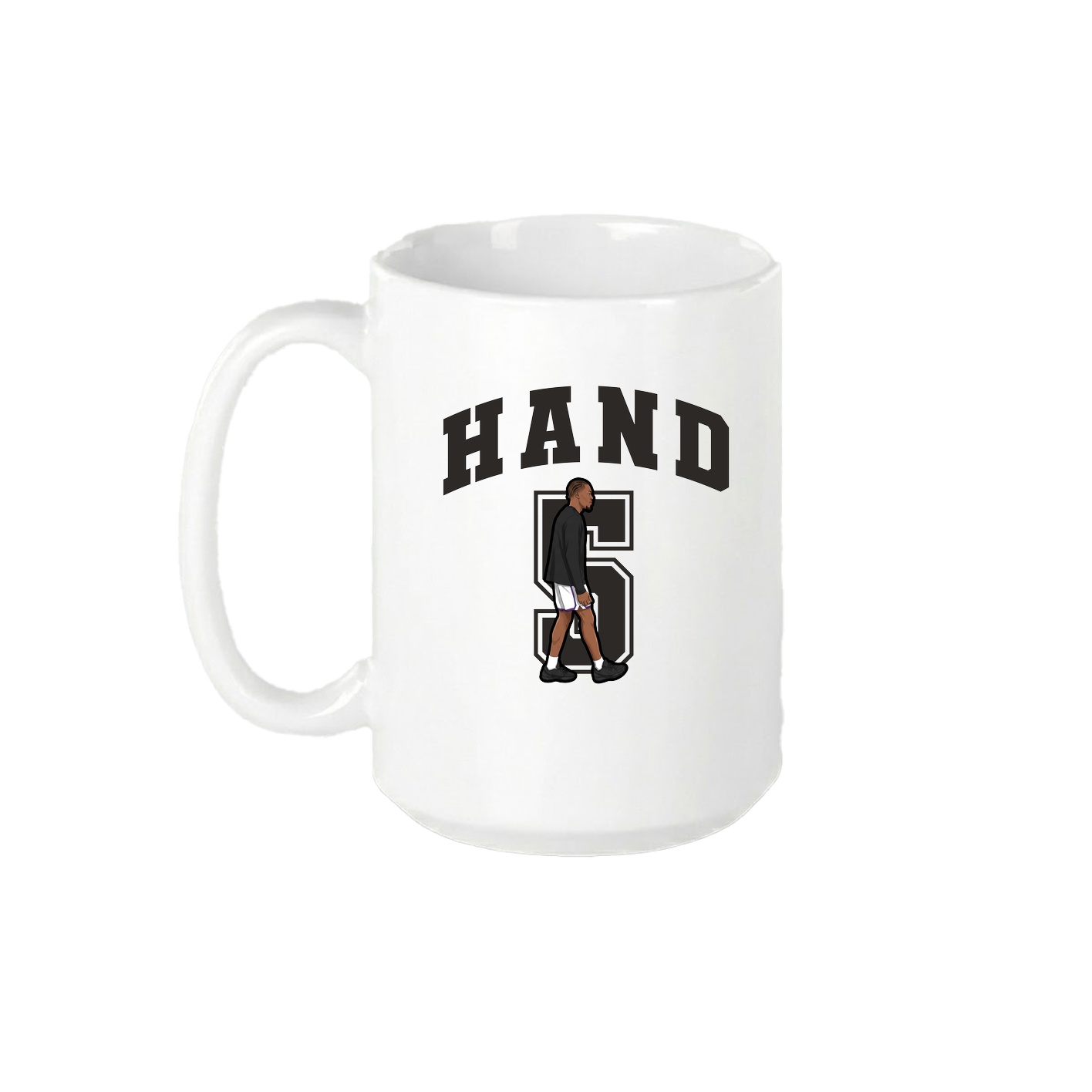 15oz Coffee Mug — Number in White