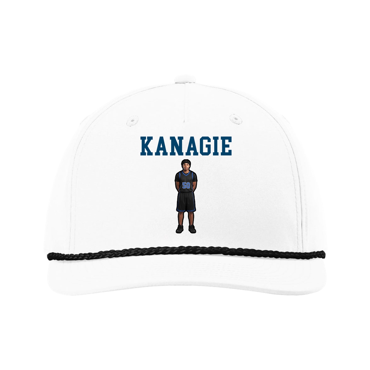 Five-Panel Classic Rope Cap — Shirsey in White